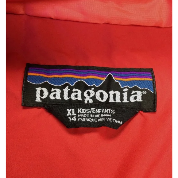 Girls Patagonia Jacket XL Coral Quilted Full‎ Zip